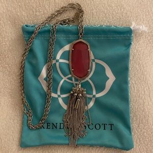 Kendra Scott Rayne Long Pendant Necklace in Silver